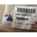 YAESU FT DX 9000 SET 5 HEX SOCKET SET SCREW M4X8B RICAMBIO ORIGINALE NUOVO
