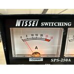 NISSEI SPS 250 A ALIMENTATORE SWITCHING 25 AMPERE CON STRUMENTOI V/A OTTIMO