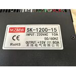 ALIMENTATORE SWITCHING MZMW SK-1200-15 DA 80 AMPERE PEP OTTIMO