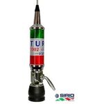 Sirio Turbo 2002 Italia, Antenna C.B. 27 MHz completa di cavo coassiale DISPONIBILE BLACK O ITALY FLAG NUOVA PRONTA CONSEGNA