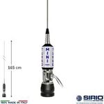 Sirio MINI TURBO Model “L” ITALY COAX - Antenna veicolare C.B. 1000W, 165 cm.,Cavo RG-58 NUOVA PRONTA CONSEGNA DISPPNILE ITALY FLAG BLUE WHITE