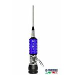 Sirio MINI TURBO Model “L” ITALY COAX - Antenna veicolare C.B. 1000W, 165 cm.,Cavo RG-58 NUOVA PRONTA CONSEGNA DISPPNILE ITALY FLAG BLUE WHITE