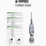 SIRIO TURBO 5000 antenna CB veicolare per alta potenza, stilo inox lungo 195 cm., potenza 2,5 KW. NUOVA PRONTA CONSEGNA