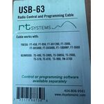 RT SYSTEMS USB 63 CAVO DI PROGRAMMAZIONE PER YAESU E KENWOOD NUOVO