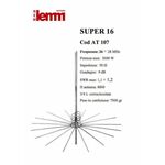 AT107 Antenna Super 16 (AT107) Frequenza: 26÷28 MHz - Potenza Max: 3000W  NUOVA PRONTA CONSEGNA