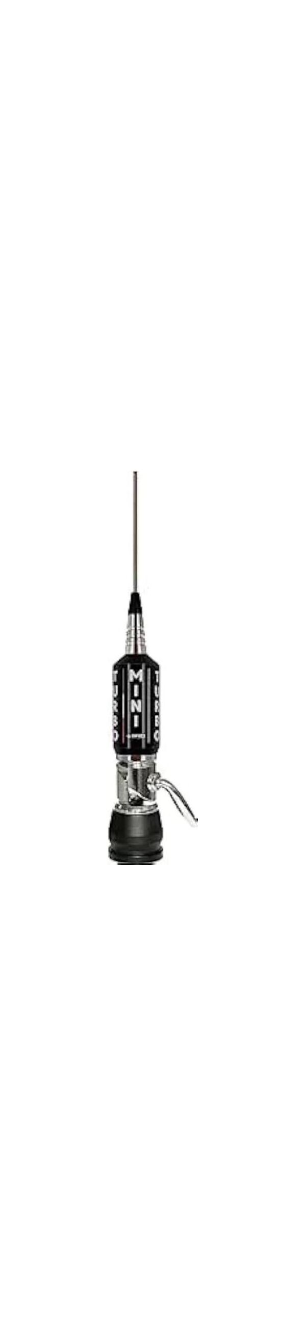 Antenna Miniturbo Large con base PL (AT1002LPL) Frequenza: 26,5÷27,5 MHz Potenza max: 600 W Impedenza: 50 Ω Radiante conificato NUOVA PRONTA CONSEGNA