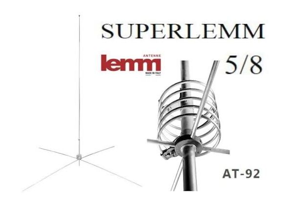 Antenna Superlemm 5/8 (AT92) Frequenza: 26÷28 MHz Potenza Max: 2000W  NUOVA PRONTA CONSEGNA