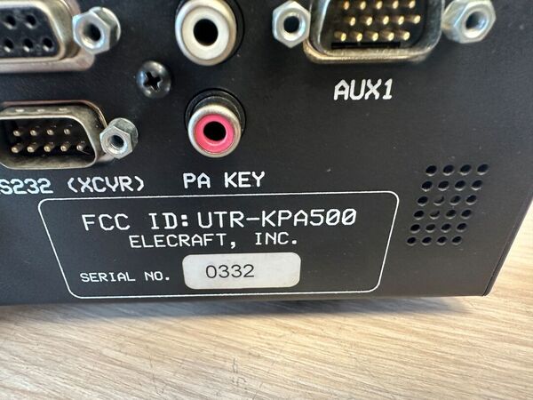 ELECRAFT KPA500 AMPLIFICATORE LINEARE STATO SOLIDO HF + 6M  500 WATT ALIMENTAZIONE A 220 V OTTIMO