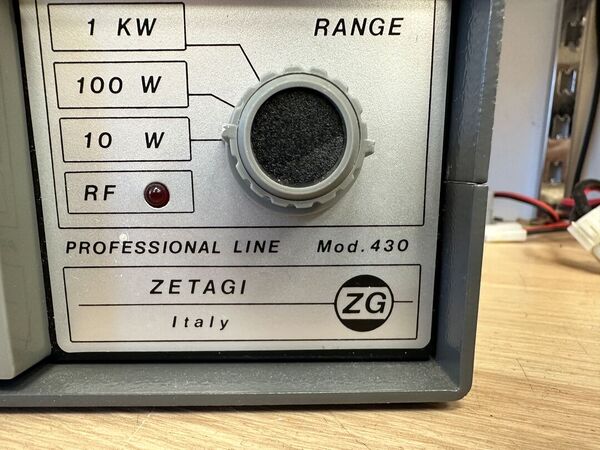 ZETAGI MOD 430 PROFESSIONAL LINE ROSWATTMETRO DA 120 MHZ A 500 MHZ 1KW PEP OTTIMO