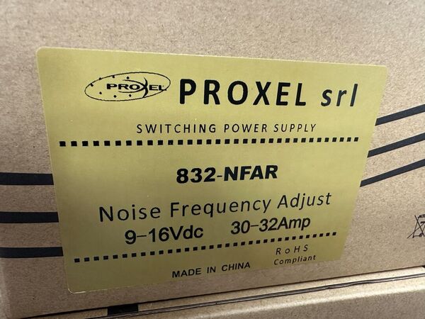 PROXEL N FAR 832 Alimentatore switching regolabile da 8 a 16 Volt con ventola, 30 Amp, noise free, autoprotetto