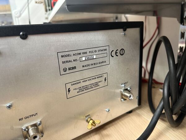 ACOM 1000  HF E 50 MHZ LINEARE A VALVOLA 1 KW ULTIMA VERSIONE OTTIMO