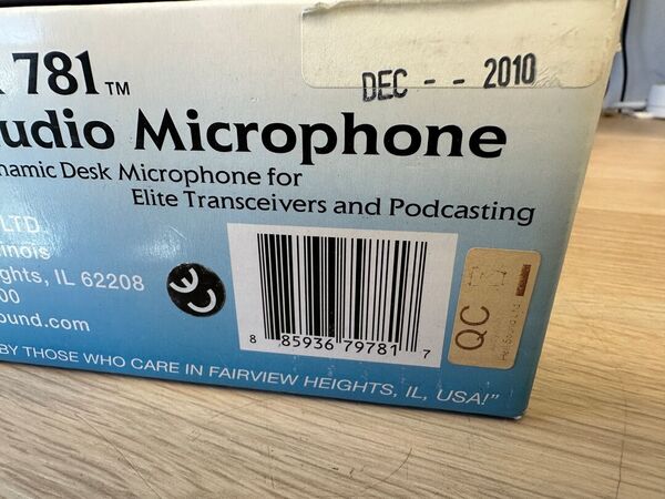 HEIL SOUND PR 781 STUDIO MICROPHONE OTTIMO CON IMBALLO