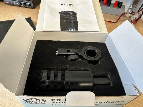 HEIL SOUND PR 781 STUDIO MICROPHONE OTTIMO CON IMBALLO