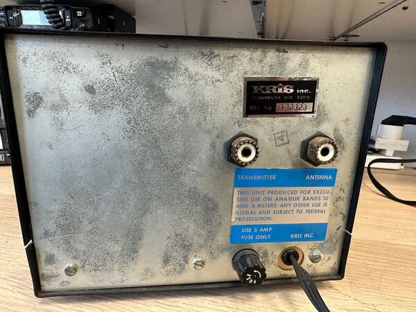 KRIS POWER PUMP LINEARE C  27 -28 MHZ VALVOLARE ALIMENTZIONE A 220 V