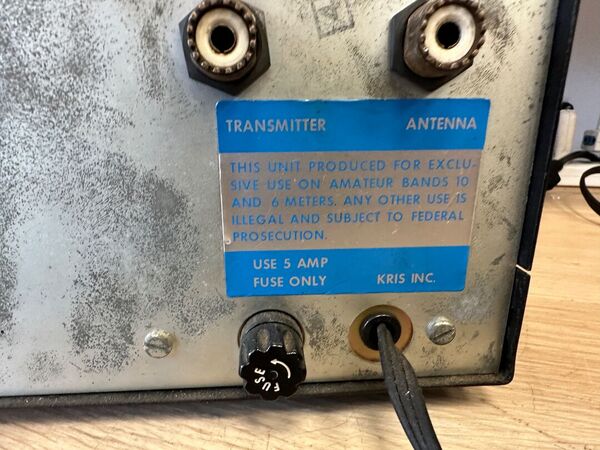 KRIS POWER PUMP LINEARE C  27 -28 MHZ VALVOLARE ALIMENTZIONE A 220 V