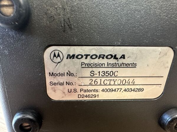 MOTOROLA S 1350 C WATTMETRO VINTAGE CON CUSTODIA E SONDE OTTIMO