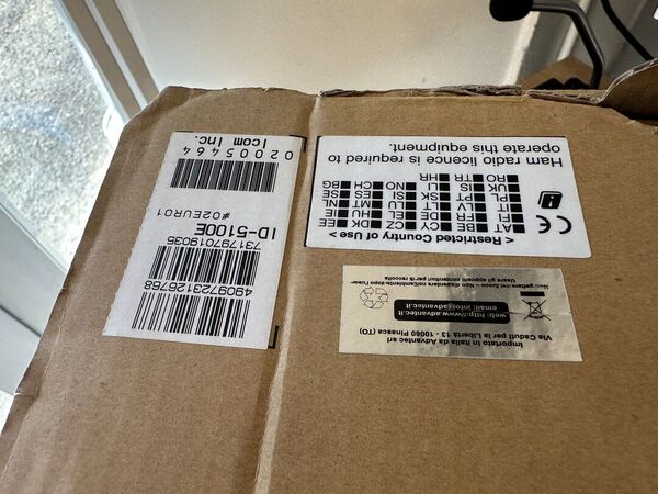 ICOM ID 5100 BIBANDA ANALOGICO DIGITALE D STAR OTTIMO CON SCHEDA BLUETOOTH  E IMBALLO