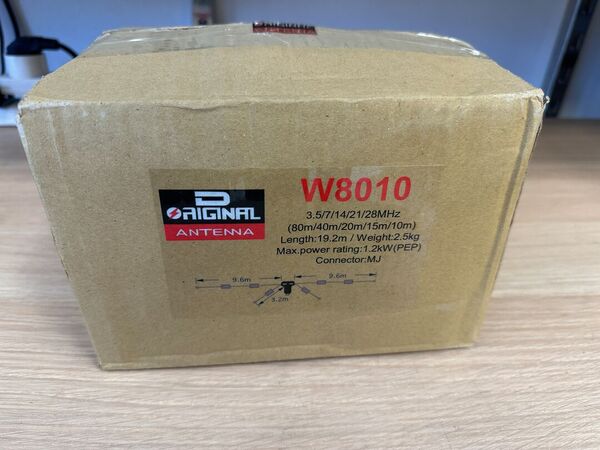 D-ORIGINAL DX-W-8010-DIPOLO FILARE PER 10/15/20/40/80 MT 1200 WATT  NUOVA MAI MONTATA