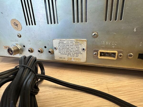 PRESIDENT MADISON CB 80 CANALI ALL MODE AM USB LSB ALIMENTAZIONE A 220 V OTTIMO