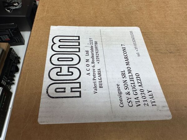 ACOM 1010 LINEARE VALVOLRE HF DA 160 A 10 METRI 700 WATT PEP COME NUOVO DOPPIO IMBALLO GARANZIA CSY AND SON