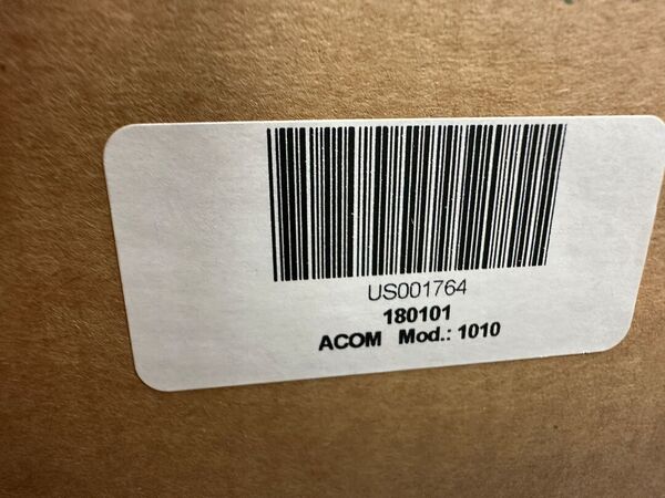 ACOM 1010 LINEARE VALVOLRE HF DA 160 A 10 METRI 700 WATT PEP COME NUOVO DOPPIO IMBALLO GARANZIA CSY AND SON