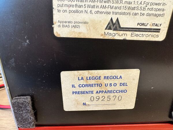 MAGNUM ME 300 T LINEARE CB HF 26-30 MHZ OTTIMO