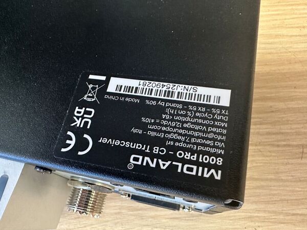 MIDLAND 8001 PRO CB HF ALL MODE COME NUOVO ACQUISTATO 16 APRILE 2026 CON IMBALLO