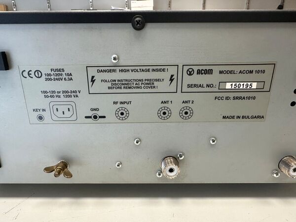 ACOM 1010 LINEARE HF OTTIMO DOPPIO IMBALLO