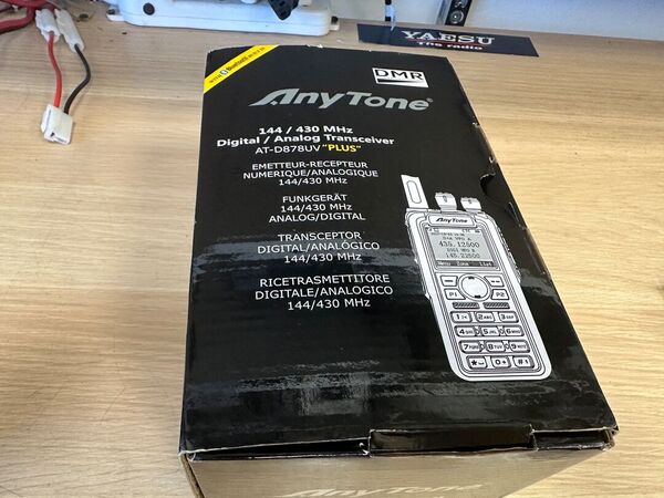 ANYTONE AT D878 UV PLUS PORTATILE BIBANDA 144 /430 ANALOGICO DIGITALE DMR OTTIMO CON IMBALLO