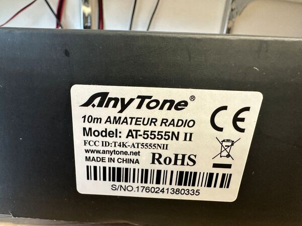 ANYTONE AT 5555N II CB HF ALL MODE COME NUOVO CON IMBALLO