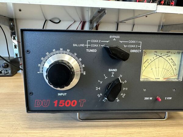 DU TUNER DU1500T -ACCORDATORE DI ANTENNA HF 1,8-30 Mhz - 1500W PEP COME NUOVO