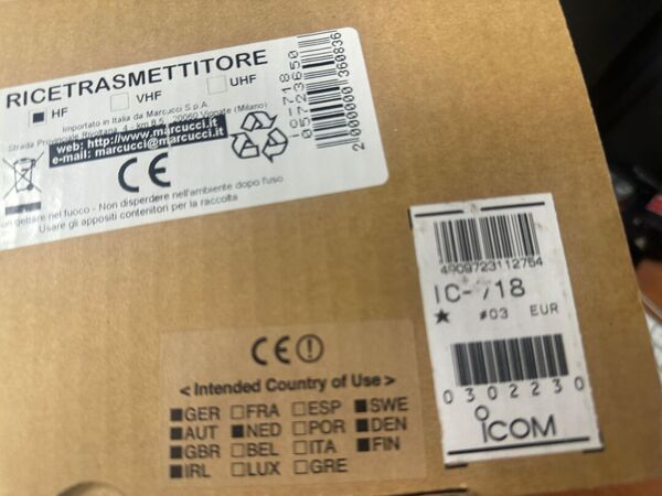 ICOM IC 718 HF ALL MODE OTTIMO CON IMBALLO