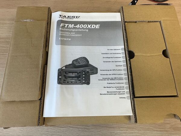 YAESU FTM 400 XDR/DE BIBANDA VEICOLARE OTTIMO CON IMBALLO
