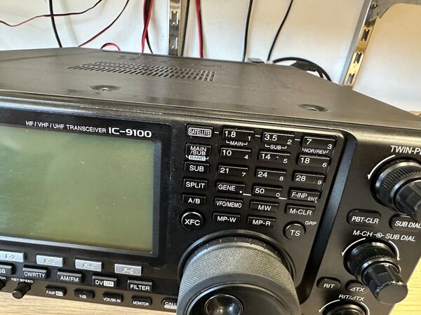 ICOM IC 9100 PENTABANDA ALL MODE HF 50 144 430 1200 MHZ  FULL OPTIONAL FILTRI  FL 430 3 FL 431 , D STAR  E IMBALLO