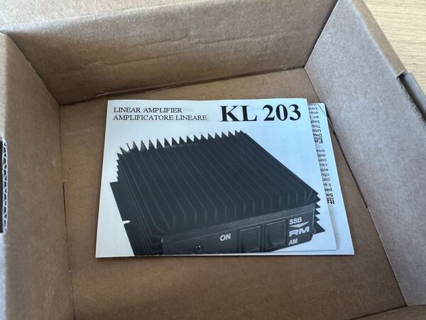 RM - KL203 - AMPLIFICATORE LINEARE 20-30 MHz 100W COME NUOVO
