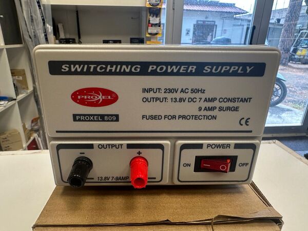 PROXEL EL 809 ALIMENTATORE SWITCHING COME NUOVO 9 AMPERE PICCO CON IMBALLO