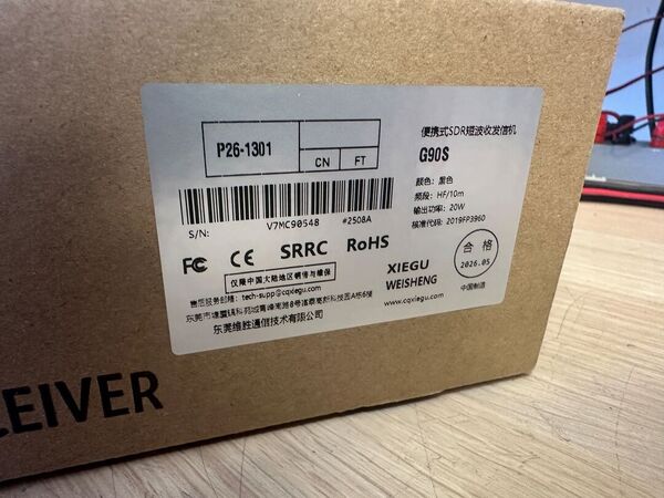 XIEGU G90S RICETRASMETTITORE HF 20 WATT SSB/CW/AM SDR COME NUOVO CON  H1 CAR MOUNTH E IMBALLO