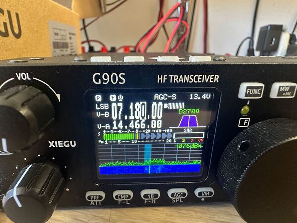 XIEGU G90S RICETRASMETTITORE HF 20 WATT SSB/CW/AM SDR COME NUOVO CON  H1 CAR MOUNTH E IMBALLO