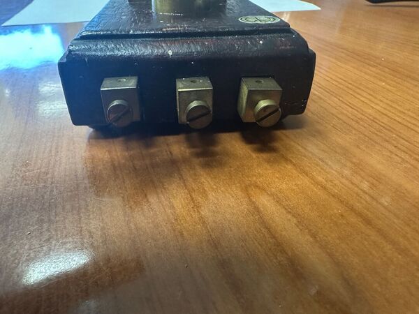 TASTO TELEGRAFICO CW VERTICALE OTTONE LEGNO