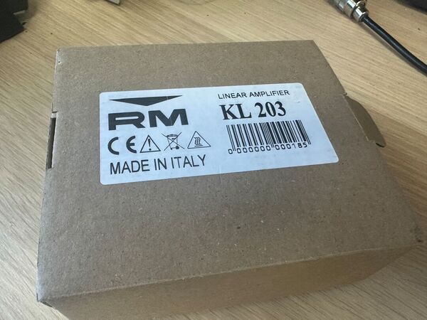 RM ITALY KL 203 LINEARE STATO SOLIDO DA 25 A  29,7  MHZ 100 WATT COME NUOVO CON IMBALLO