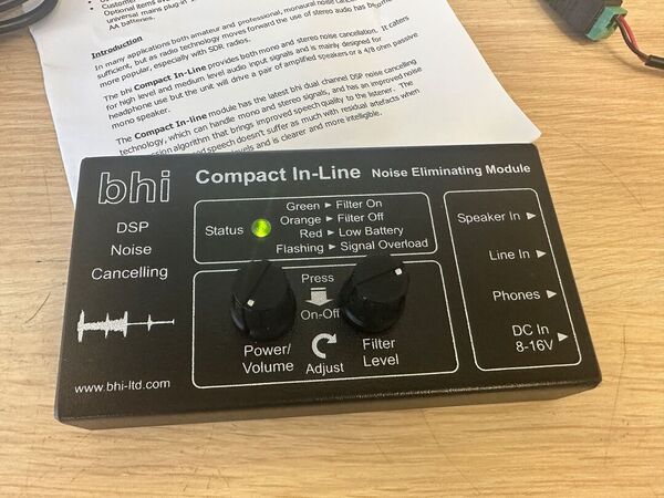 BHI COMPACT IN-LINE MODULO DI CANCELLAZIONE DEL RUMORE  DSP COME NUOVO CON IMBALLO