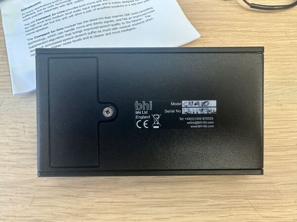 BHI COMPACT IN-LINE MODULO DI CANCELLAZIONE DEL RUMORE  DSP COME NUOVO CON IMBALLO