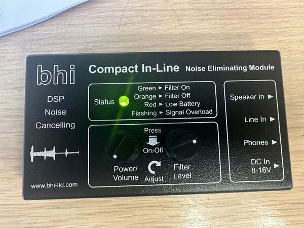 BHI COMPACT IN-LINE MODULO DI CANCELLAZIONE DEL RUMORE  DSP COME NUOVO CON IMBALLO