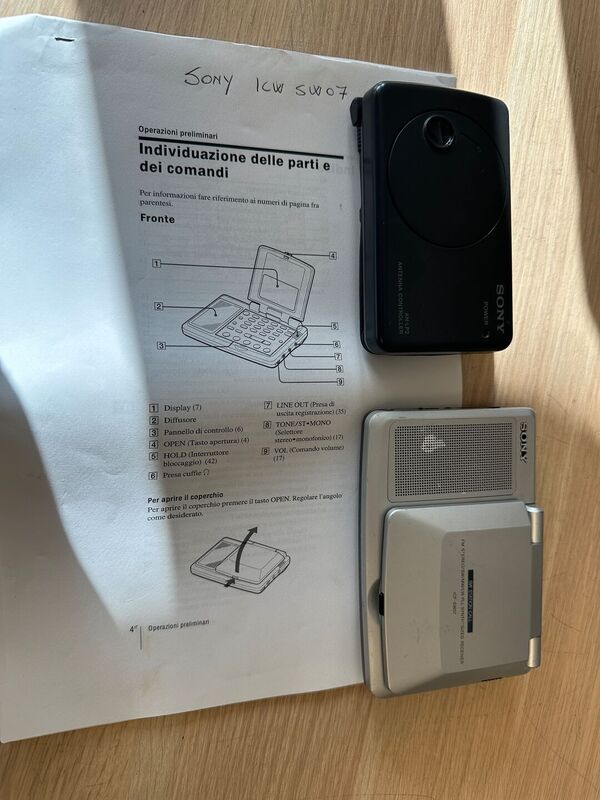 SONY ICF SW07 RICEVITORE SCANNER HF AM FM SSB , MW, LW OTTIMO E RARO CON ANTENNA SONY AN-LP2