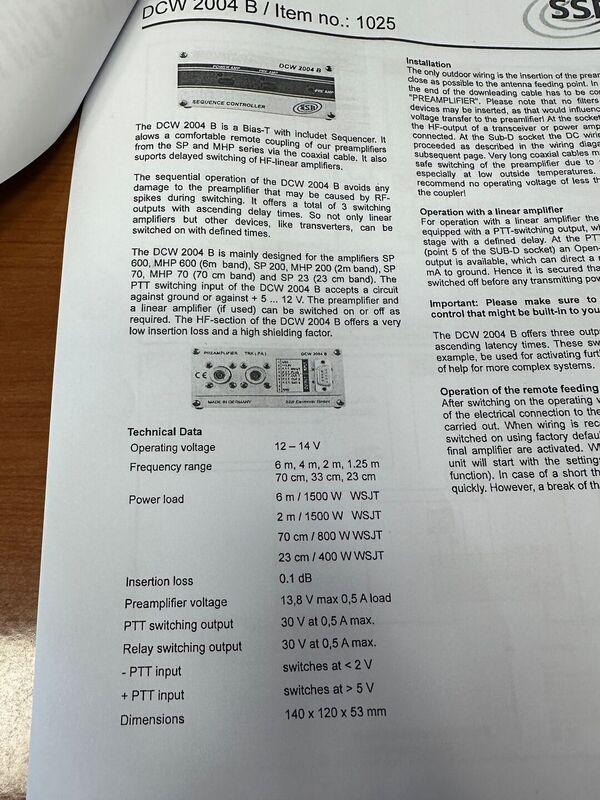 SSB ELECTRONICS AC 2004 E AS 2004 COMMUTAZIONE  SU QUATTRO ANTENNE  SU TUTTE LE BANDE RADIOAMATORIALI DAGLI 80M  AI 70 CM