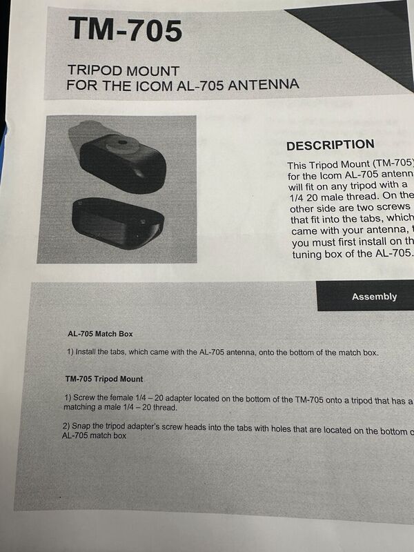 ICOM AL-705 ANTENNA LOOP MAGNETICA PER ICOM IC-705 E SIMILARI FULL OPTIONAL