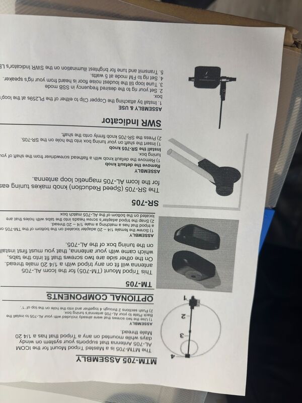 ICOM AL-705 ANTENNA LOOP MAGNETICA PER ICOM IC-705 E SIMILARI FULL OPTIONAL