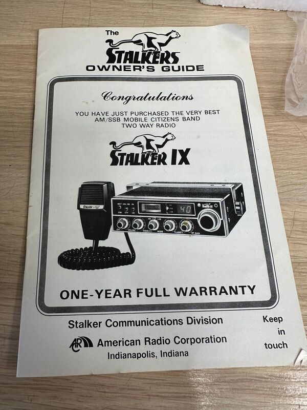 STALKER IX CB 80 CANALI NUOVO N.O.S. CON IMBALLO RARO