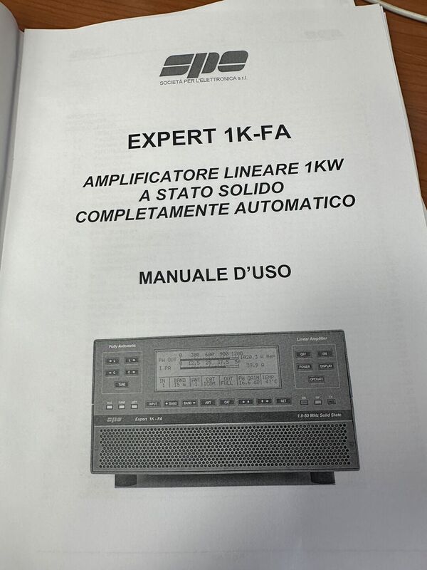 SPE EXPERT 1K-FA LINEARE HF E 50 MHX STATO SOLIDO 1 KW  CON ATU COME NUOVO