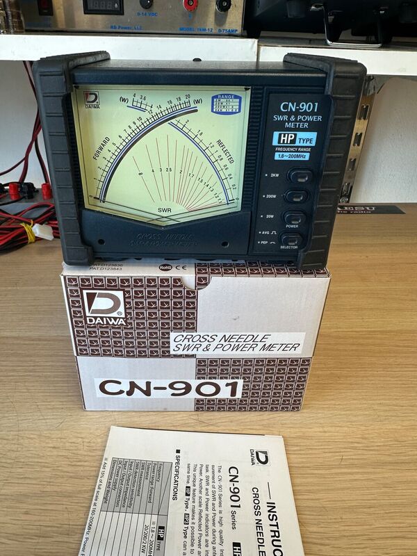 DAIWA CN 901 HP ROSWATTMETRO FINO A 2 KW COME NUOVO CON IMBALLO